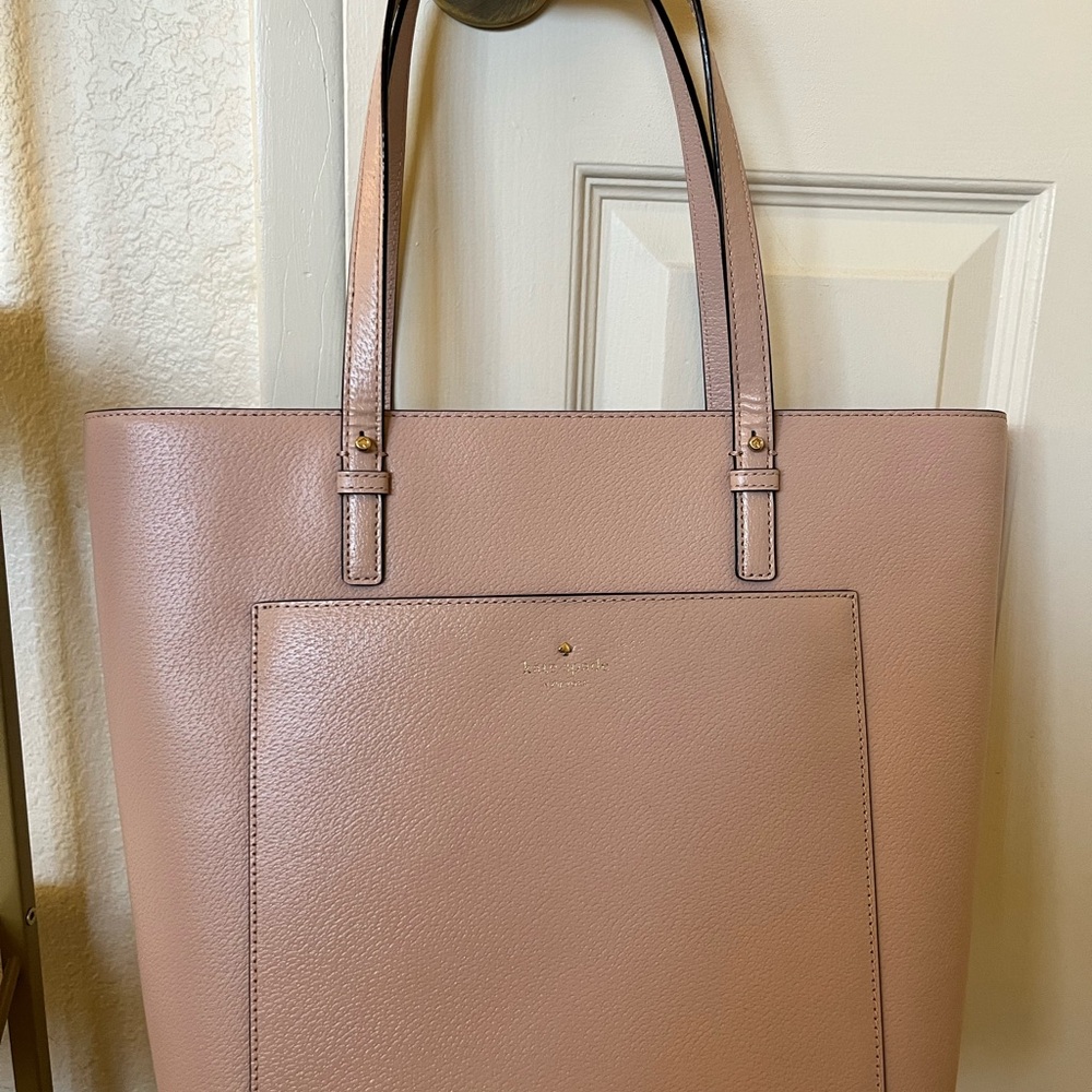 Kate Spade Pink Tote Bag with Minimalist Design